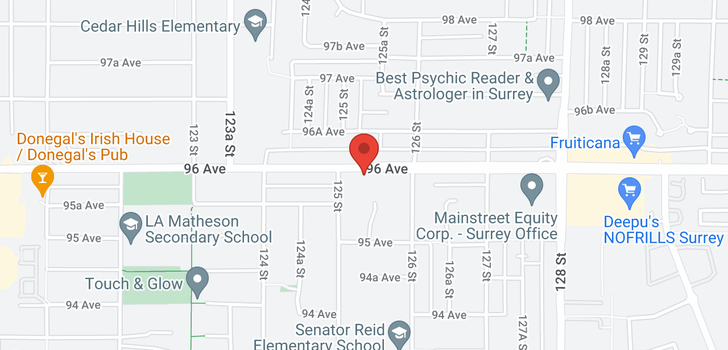 map of 12534 96A AVENUE